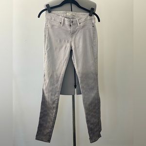 Rich & Skinny - Gray Ombré Patterned Stretch Skinny Jeans - size 28